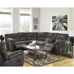 ASHLEY "TAMBO PEWTER" DUAL RECLINING SECTIONAL  2780148/49 Image