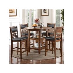 NEW CLASSIC "GIA BROWN" 5PC PUB DINING SET D1701-52S-BRN Image